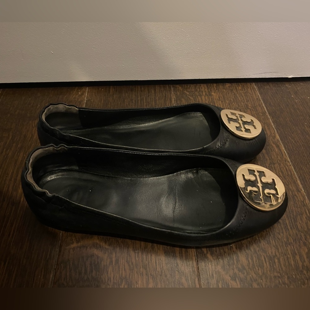 Tory Burch Classic Ballet Flats, Black, Size 7.5, Used